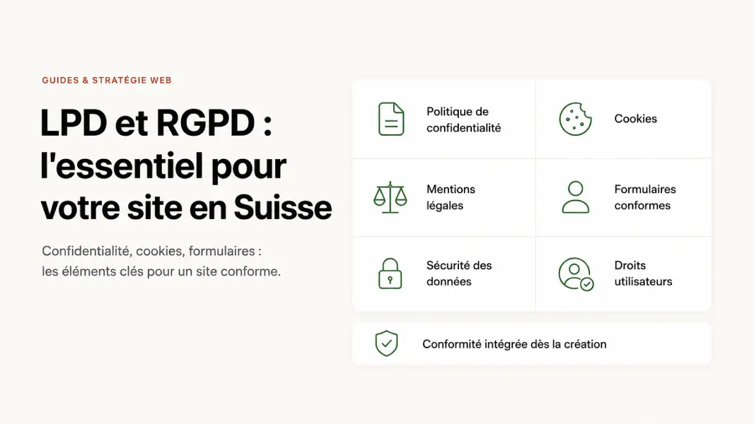 LPD et RGPD : ce que doit respecter votre site internet en Suisse par Kalvin M. Baitan